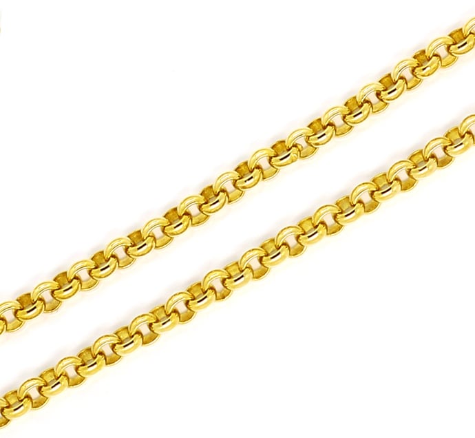 Foto 2 - Lange Erbsen Goldkette 81cm in 585er Gelbgold, K3323