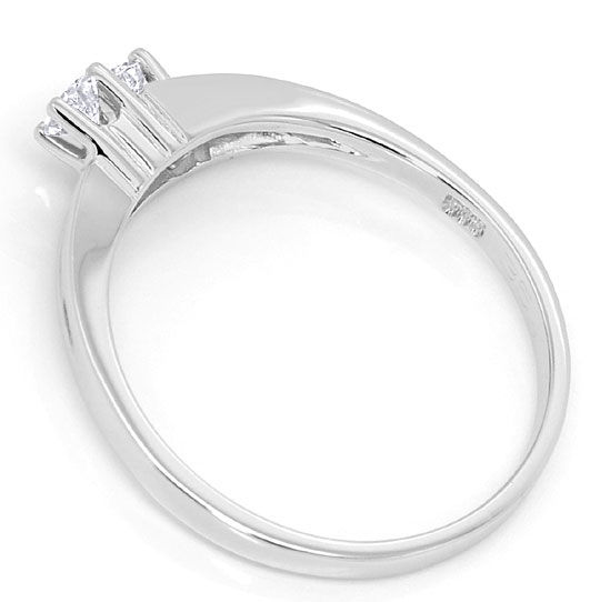 Foto 3 - Schöner Diamant-Ring Brillanten 0,20Carat 14K Weißgold, S4775